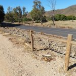 Detalle de la rotura producida por uno de los accidentes. Fotos JFC