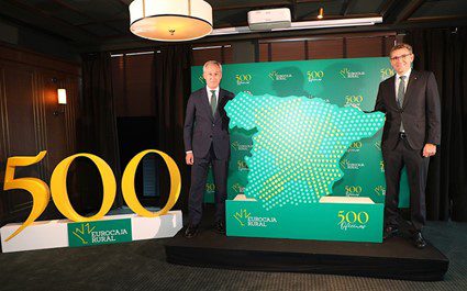 Tras la reciente inauguración de su primera sucursal en Andalucía, Eurocaja Rural celebra la apertura de su oficina número 500 Presidente y director general de Eurocaja Rural