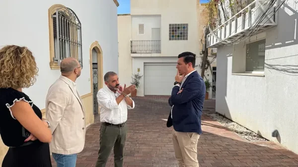 Recta final para las obras en las calles aledañas al edificio de los Maestros, en Níjar Calle Nijar