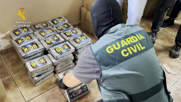 Es la mayor operación contra el tráfico de cocaína en la provincia de Almería desarrollada por la Guardia Civil Guardia Civil