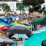 Playa de San Jose masificada. Foto de Amigos del Parque