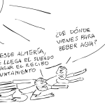 Almería tiene uno de los precios del agua más caros de España. LA VIÑETA DE ALAJA Vineta Alaja