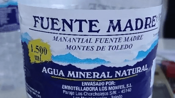 Castilla-La Mancha alerta de la presencia de bacterias en un agua mineral comercializada en Andalucía Agua Fuente Madre
