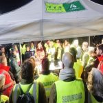 Reunion de operativos en el Puesto de Mando Avanzado PMA en Adamuz