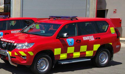 Vehiculo de Bomberos del Consorcio del Poniente