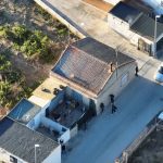 Vista aerea de un conjunto de viviendas