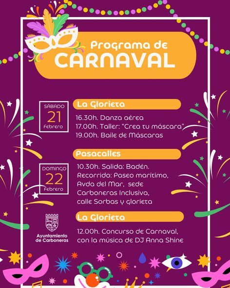 Arranca el Carnaval de Vícar con muchas sorpresas; toda la programación Carnaval Carboneras 1