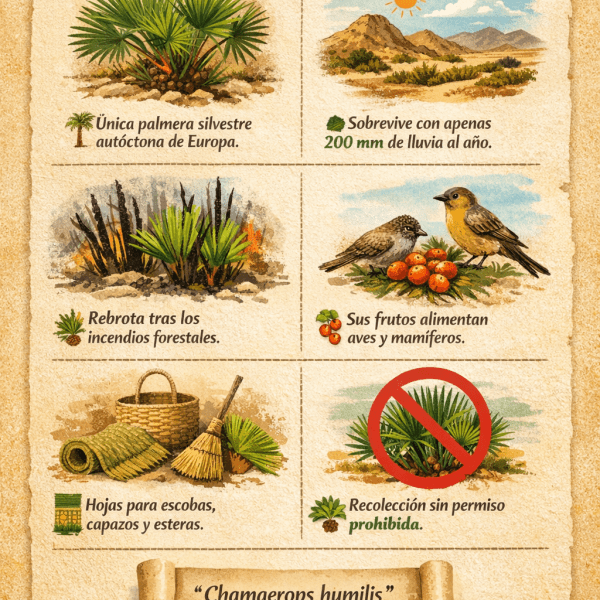 El palmito, el corazón verde del desierto almeriense Curiosidades