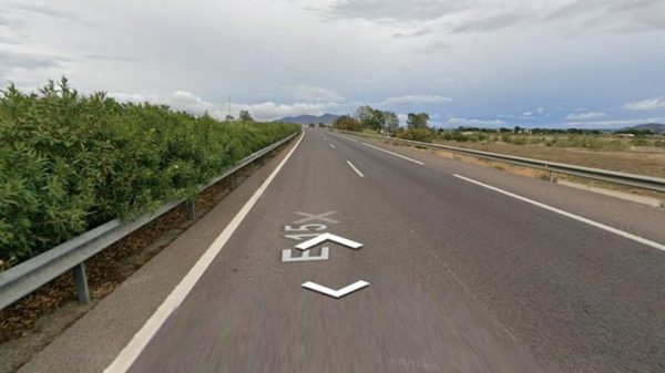 Punto de la A 7 donde ha tenido lugar el accidente