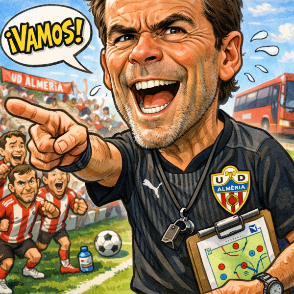 Rubi, entrenador de la UD Almería Rubi