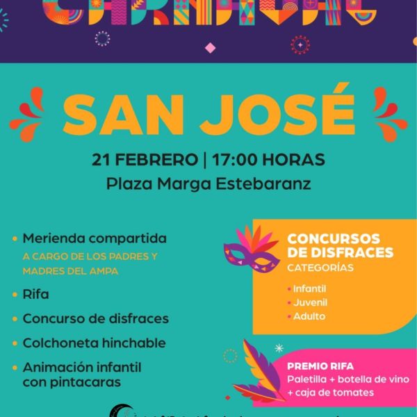 San José celebrará el Carnaval 2026 con una gran fiesta familiar en la Plaza Marga Estebaranz f42b8238 479a 4359 a8f8 4400a07bebef